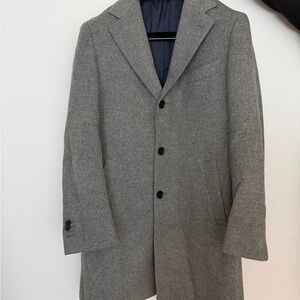 Suitsupply Charcoal Wool Coat